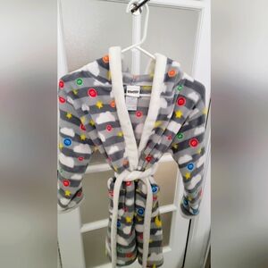 M&M'S Cozy Gray and Red Pajama Robe